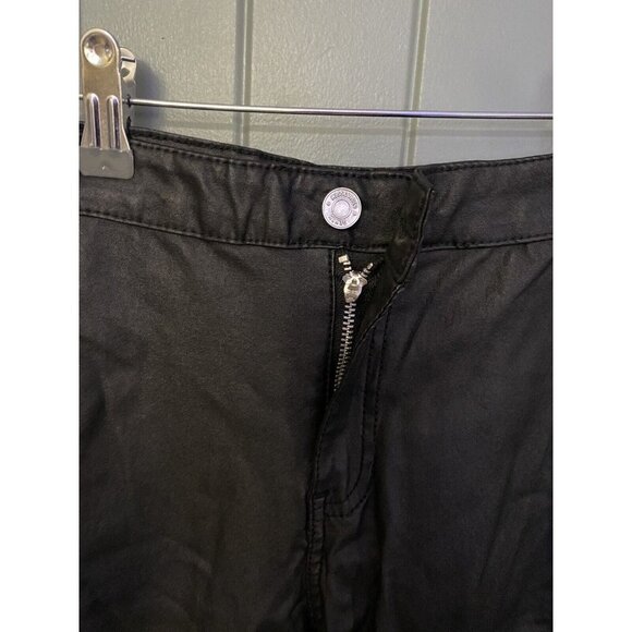 MISSGUIDED Faux Leather Biker Skinny Pants Trousers Black US 4S UK 8S - Picture 6 of 12